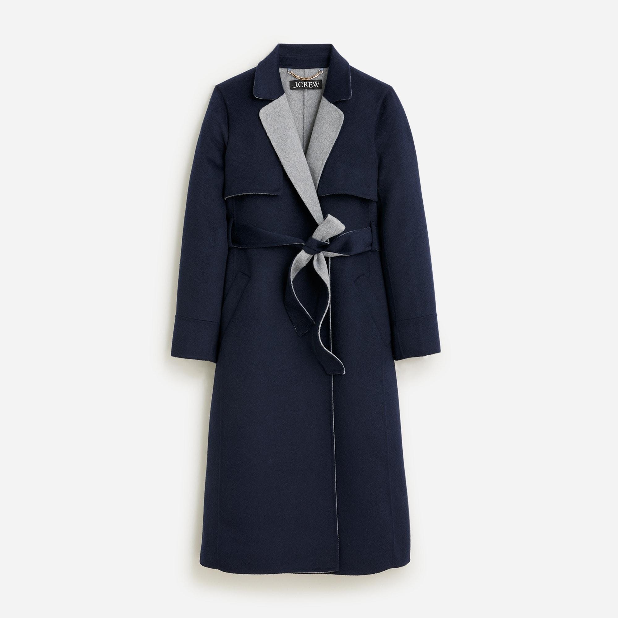 Harriet trench coat in double-faced blend Product Image