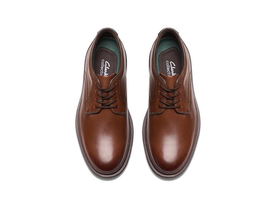 Clarks Burchill Penny Leather) Men's Lace Up Wing Tip Shoes Product Image