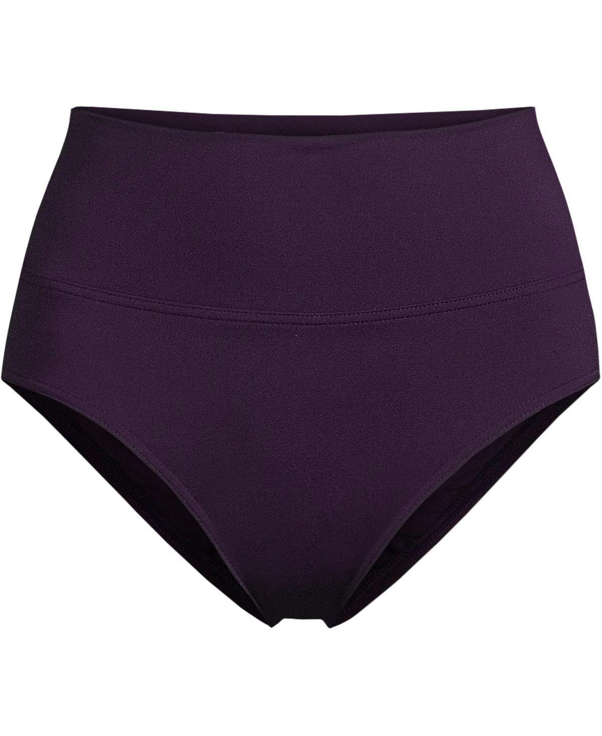 Womens Lands End Chlorine Resistant Fold Over High Waisted Bikini Bottoms Product Image