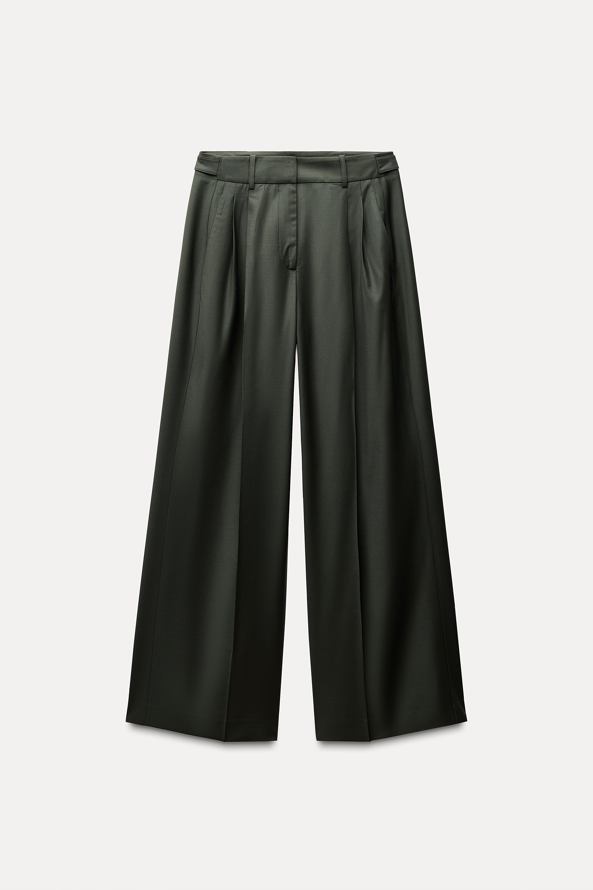 ZW COLLECTION PLEATED WOOL BLEND PANTS Product Image