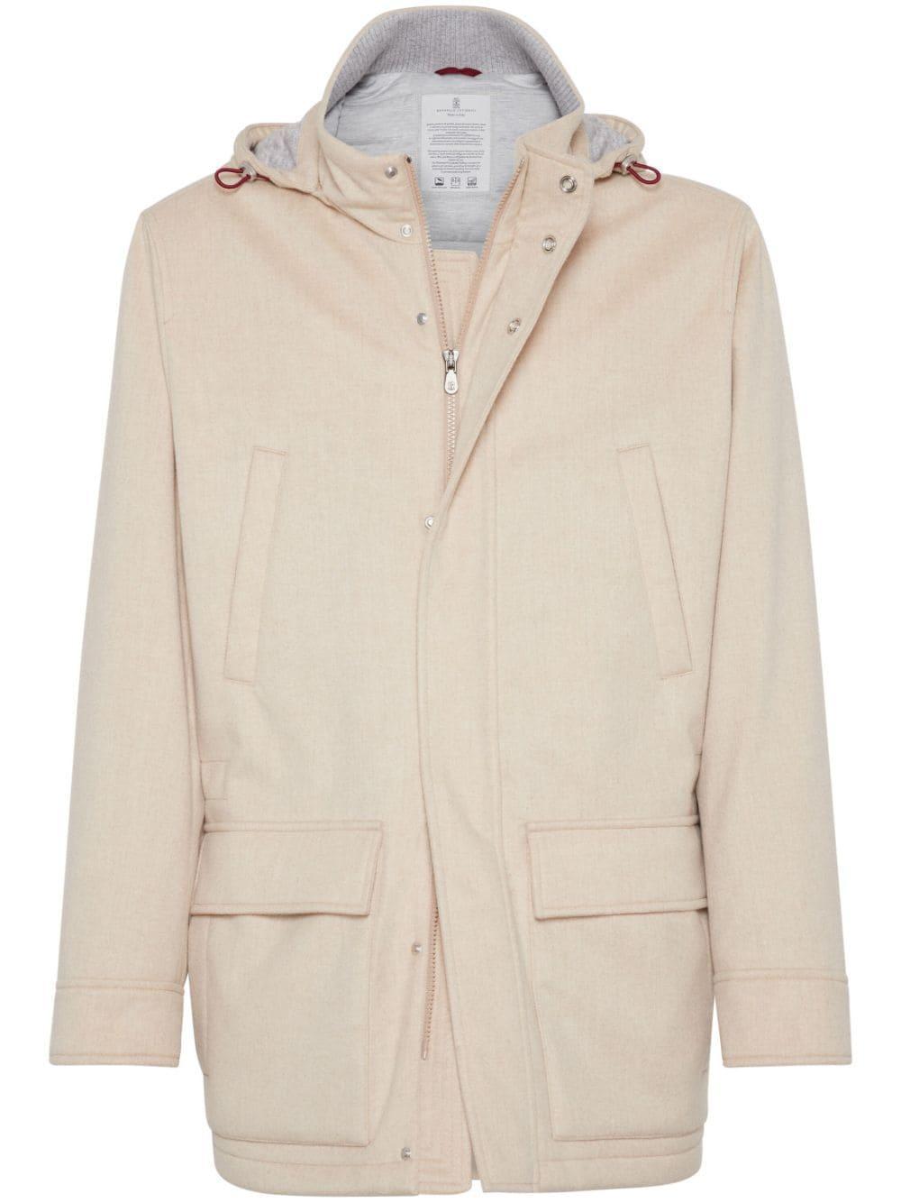 BRUNELLO CUCINELLI Wr Cashmere Outerwear In Neutrals Product Image