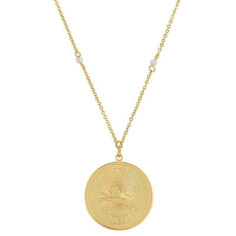 1928 Gold-tone Sagittarius Pendant Necklace, Womens, January Product Image