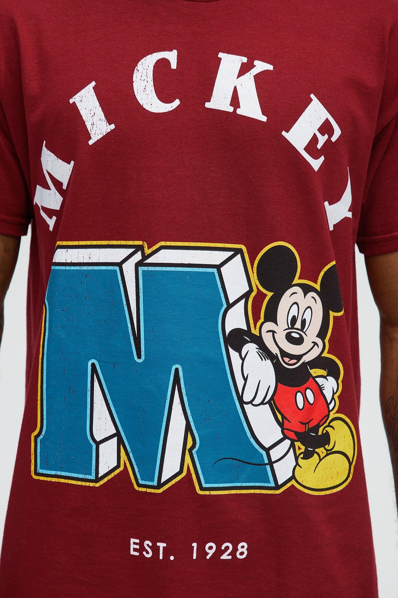 Disney Mickey Est. 1928 Short Sleeve Tee - Red Male Product Image