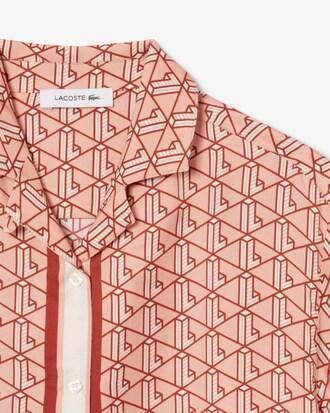 Oversized Monogram Print Shirt Product Image