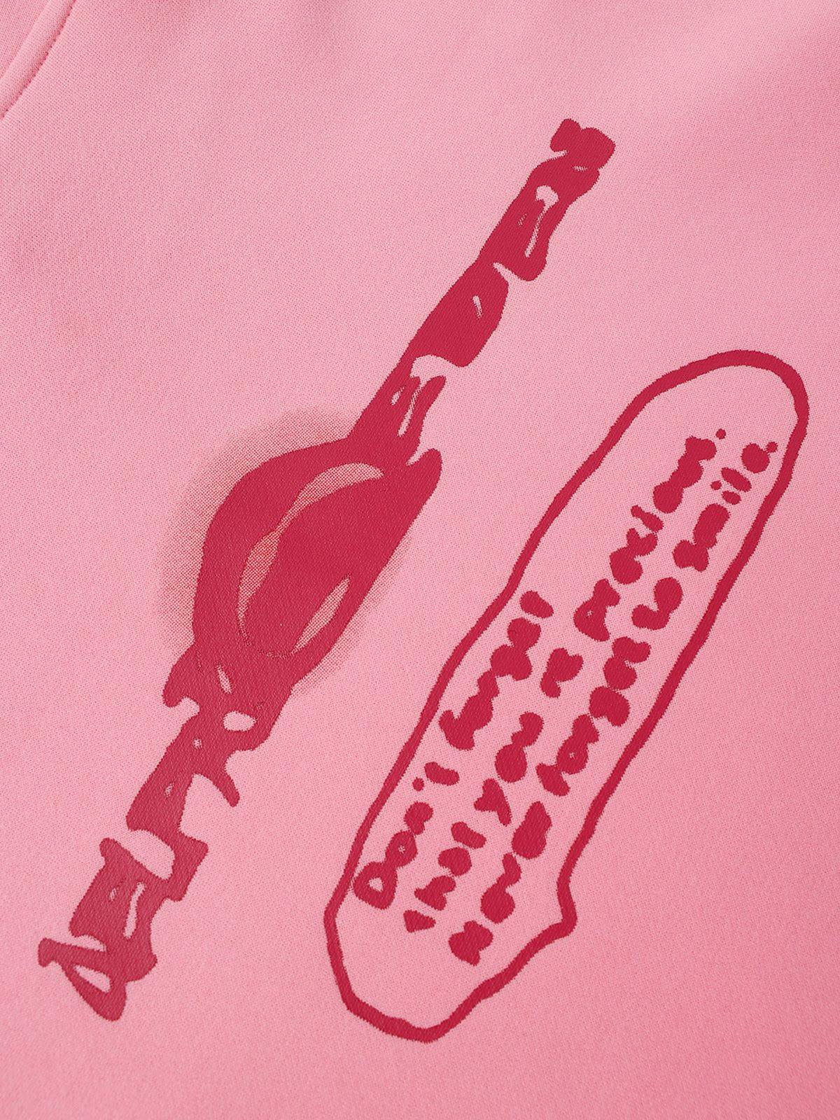 Aelfric Eden Cartoon Figure Print Hoodie Product Image