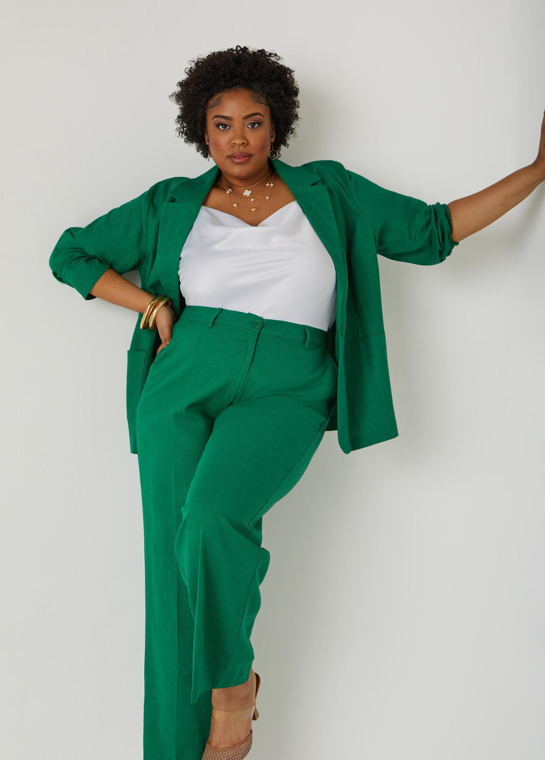 Linen Blend Blazer Product Image