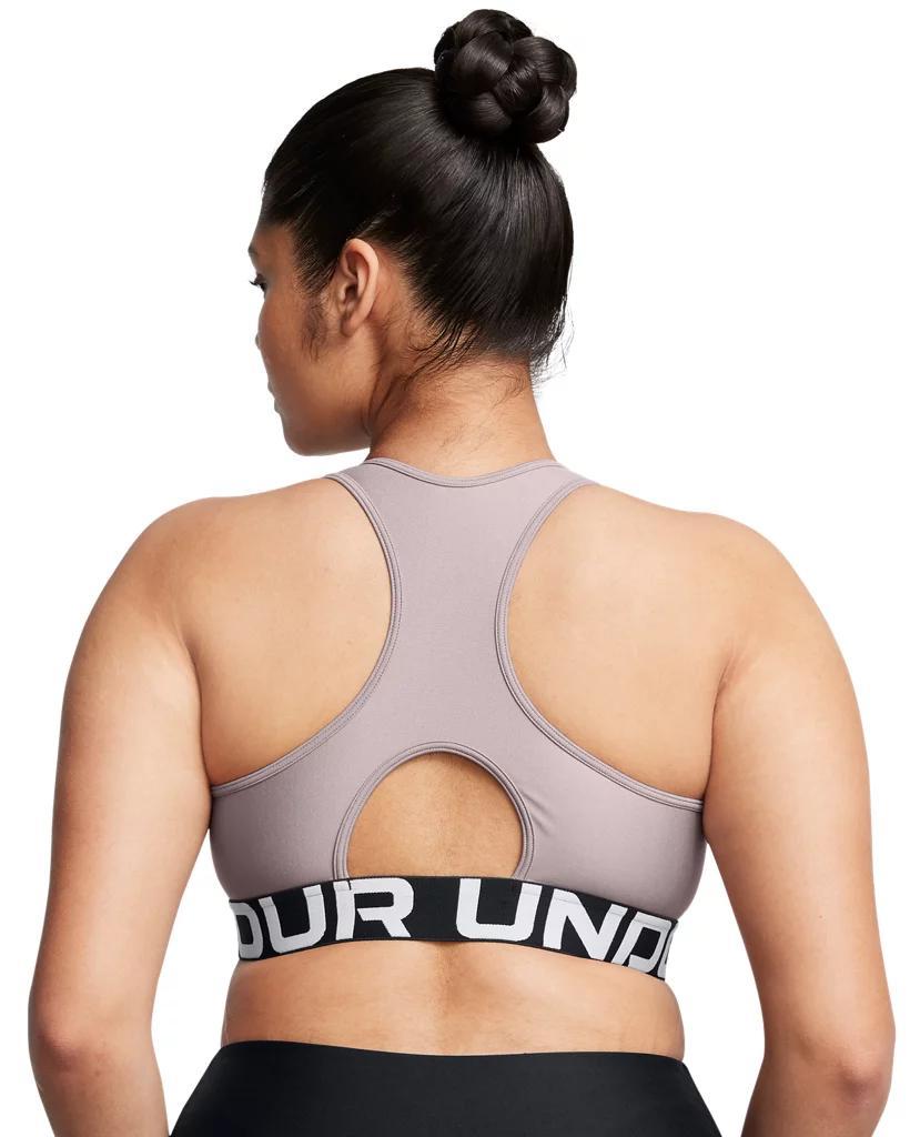 Women's HeatGear® Armour Mid Branded Sports Bra Product Image