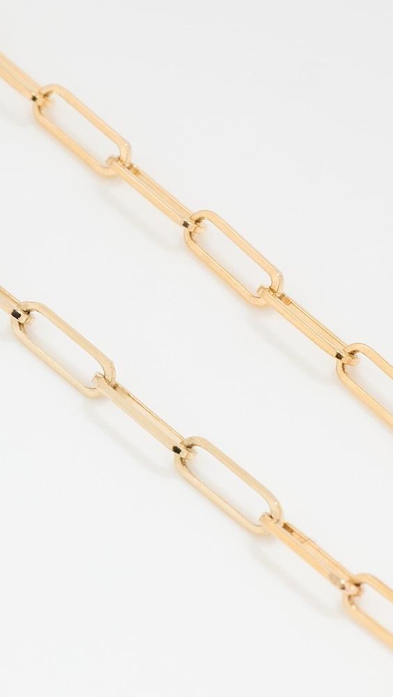 Zoe Chicco 14k Small Paperclip Chain Bracelet | Shopbop Product Image