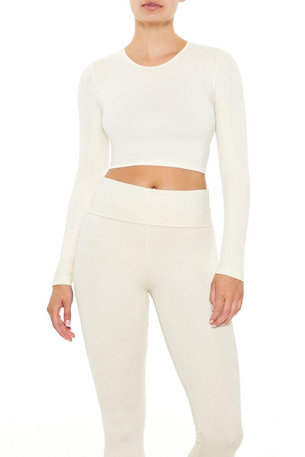 Seamless Long-Sleeve Crop Top | Forever 21 Product Image