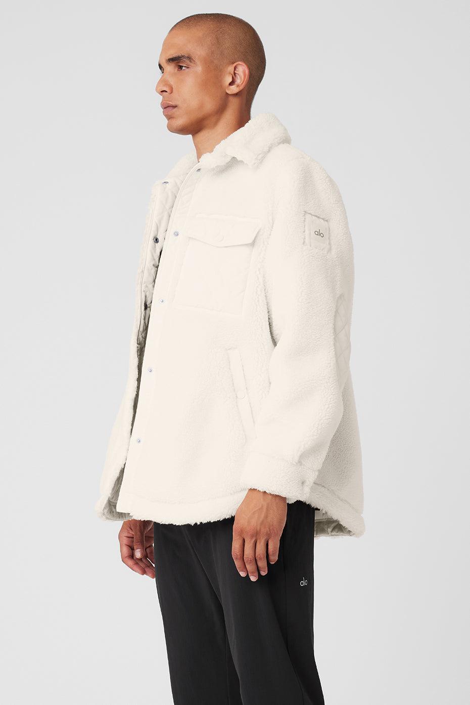 Sherpa Edge Shacket - Ivory Product Image