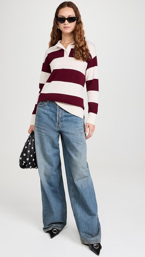 LE JEAN Cashmere Polo Sweater | Shopbop Product Image