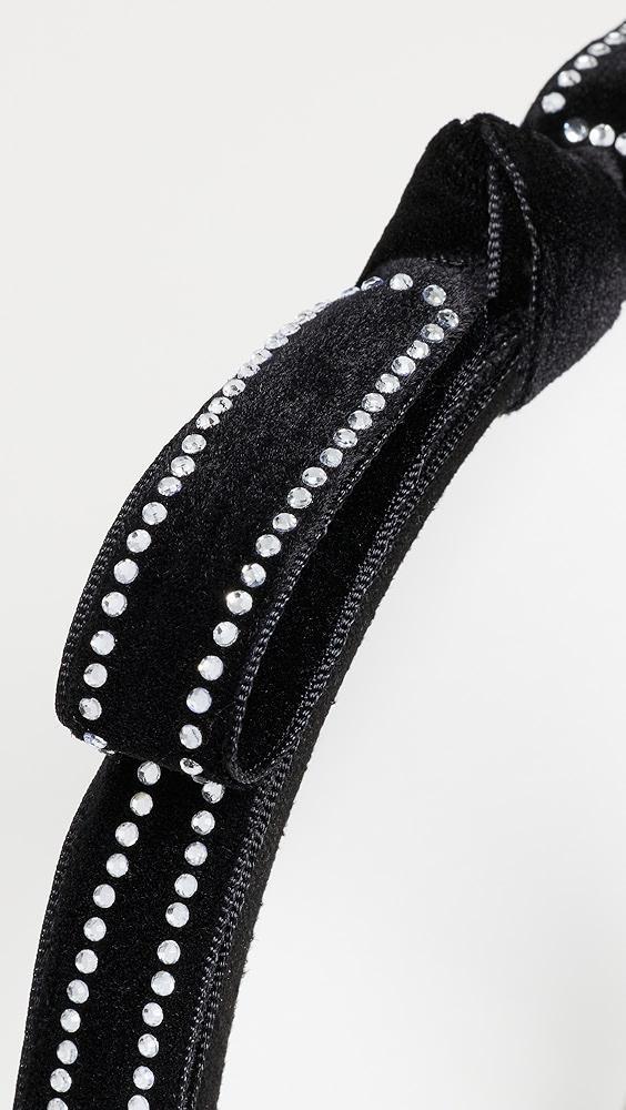 Lele Sadoughi Bardot Crystal Border Headband | Shopbop Product Image