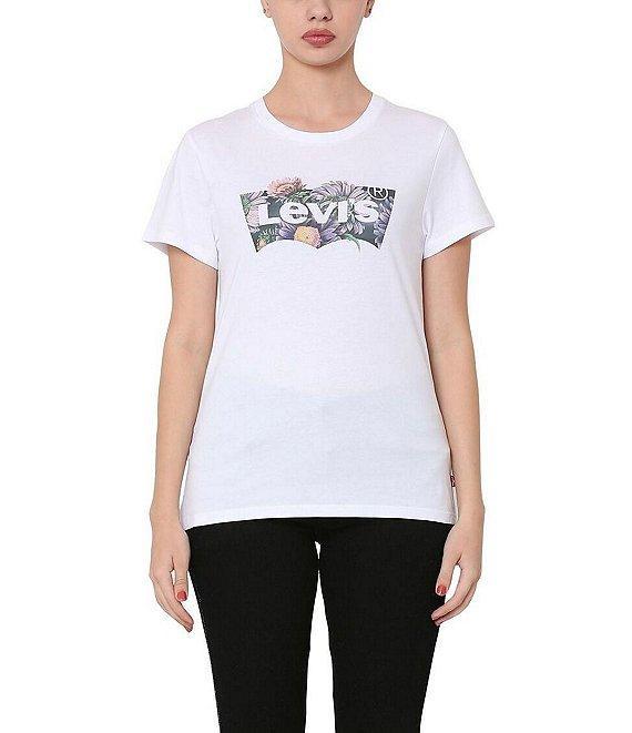Levi's® Floral Fill Batwing Logo Graphic T-Shirt Product Image