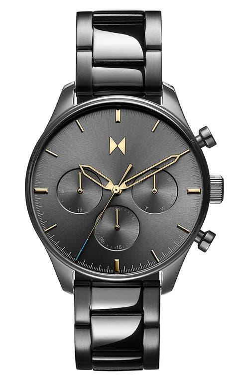 MVMT Mens Airhawk Chronograph Black Stainless Steel Bracelet Watch Product Image