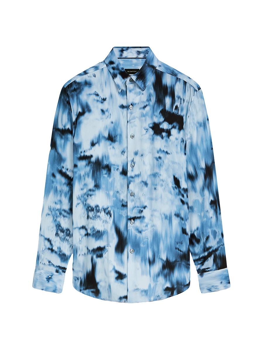 Mens Julian Abstract Button-Front Shirt Product Image