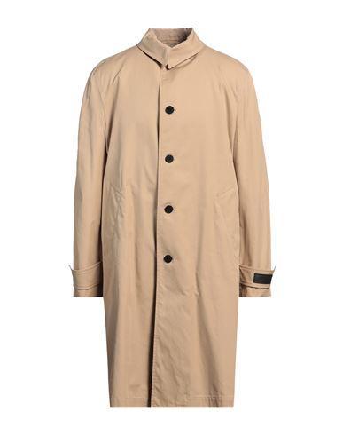 VERSACE Man Overcoat & Trench Coat Beige Size 38 Cotton, Silk, Calfskin Product Image