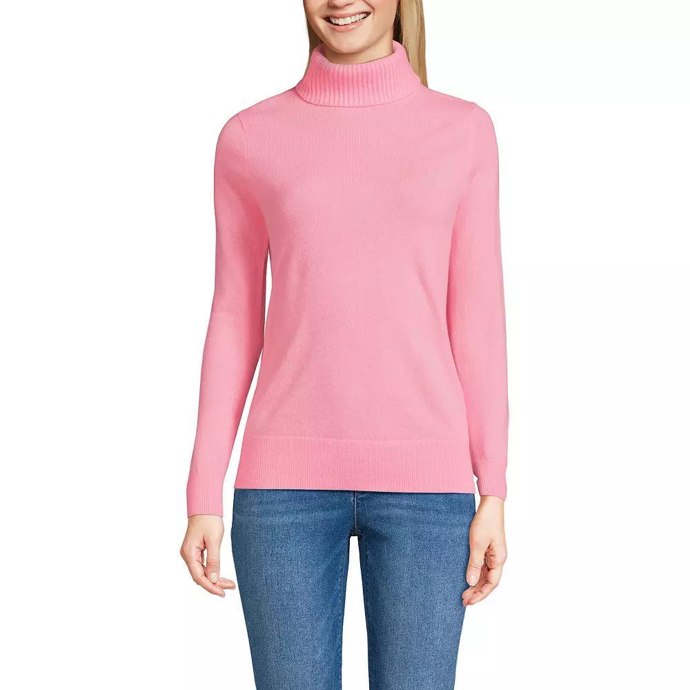 Women's Lands' End Turtleneck Cashmere Sweater,  Product Image