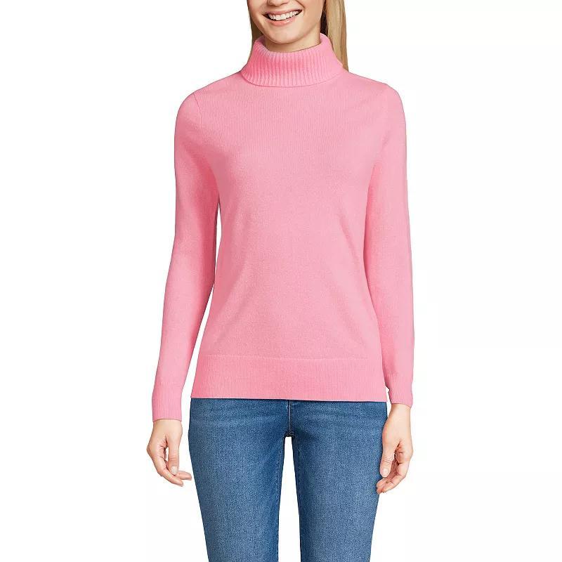 Women's Lands' End Turtleneck Cashmere Sweater,  Product Image