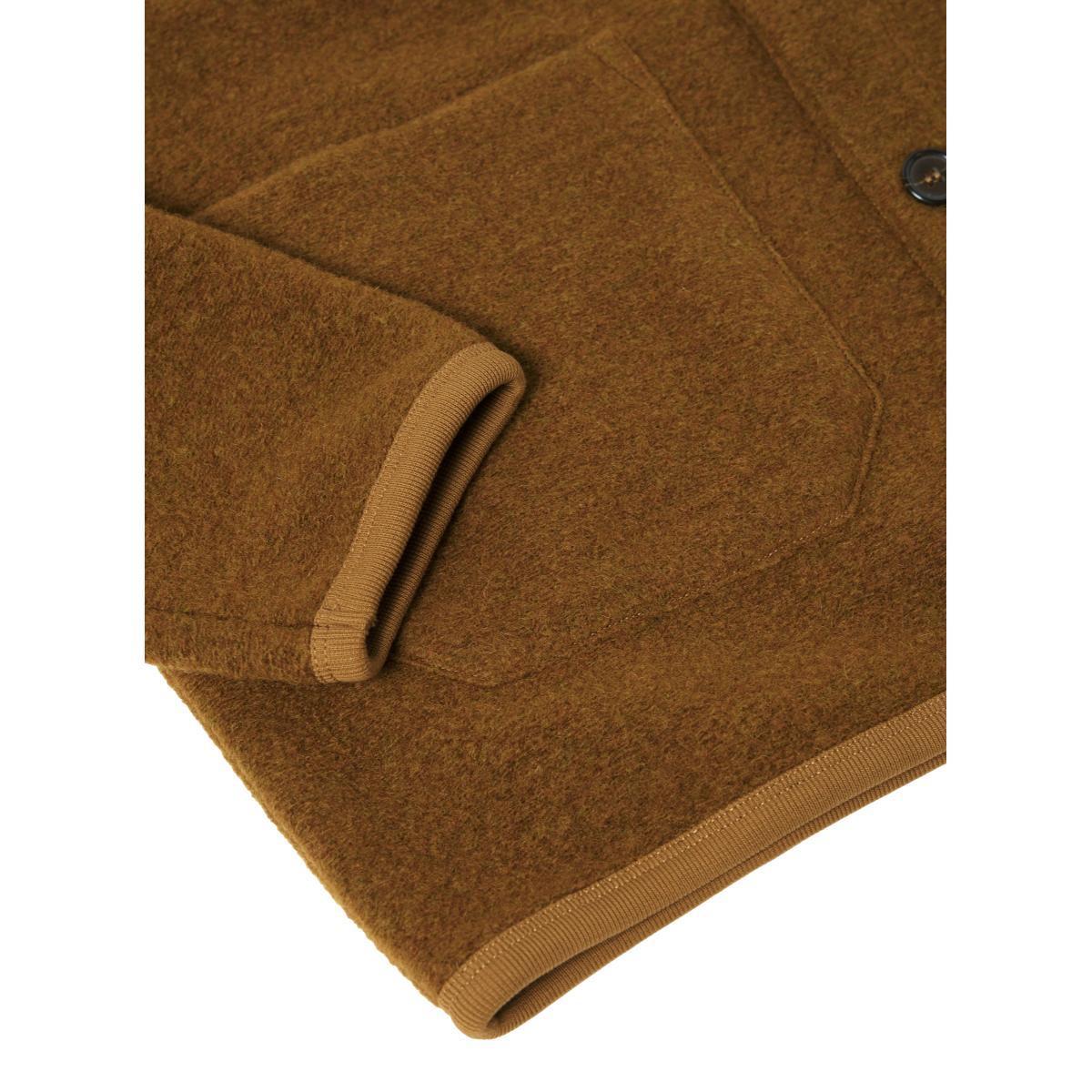 Cardigan Mustard Wool Fleece Product Image