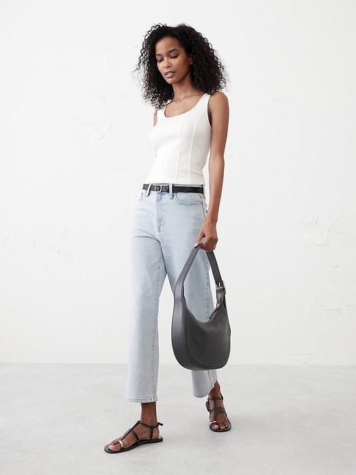 Soft Touch Scuba Corset Top Product Image