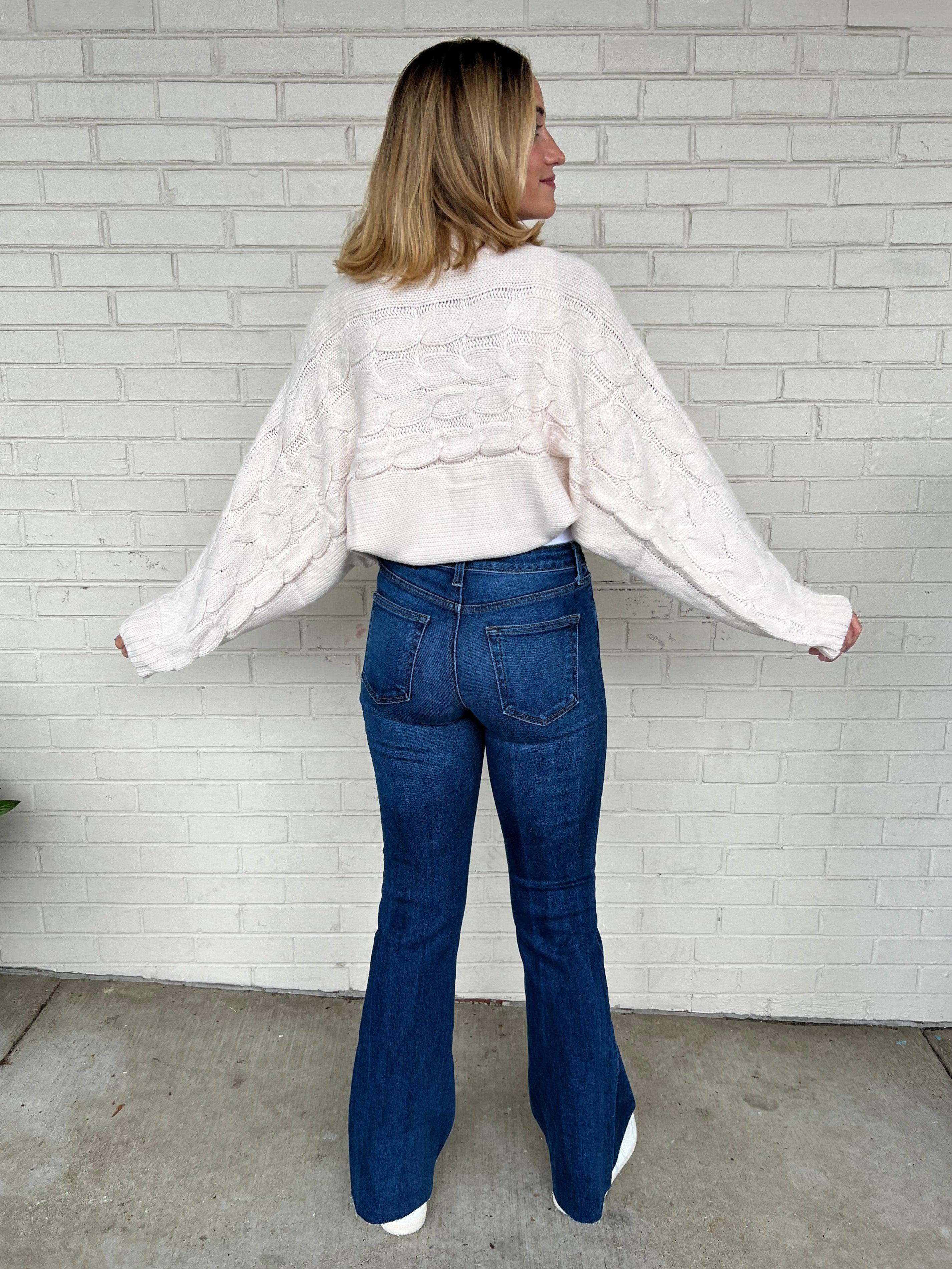 Wesley High Waist Bootcut Jeans - Dark Wash Product Image