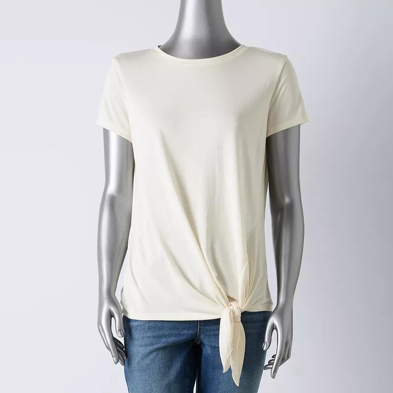 Womens Simply Vera Vera Wang Side Tie Tee Product Image