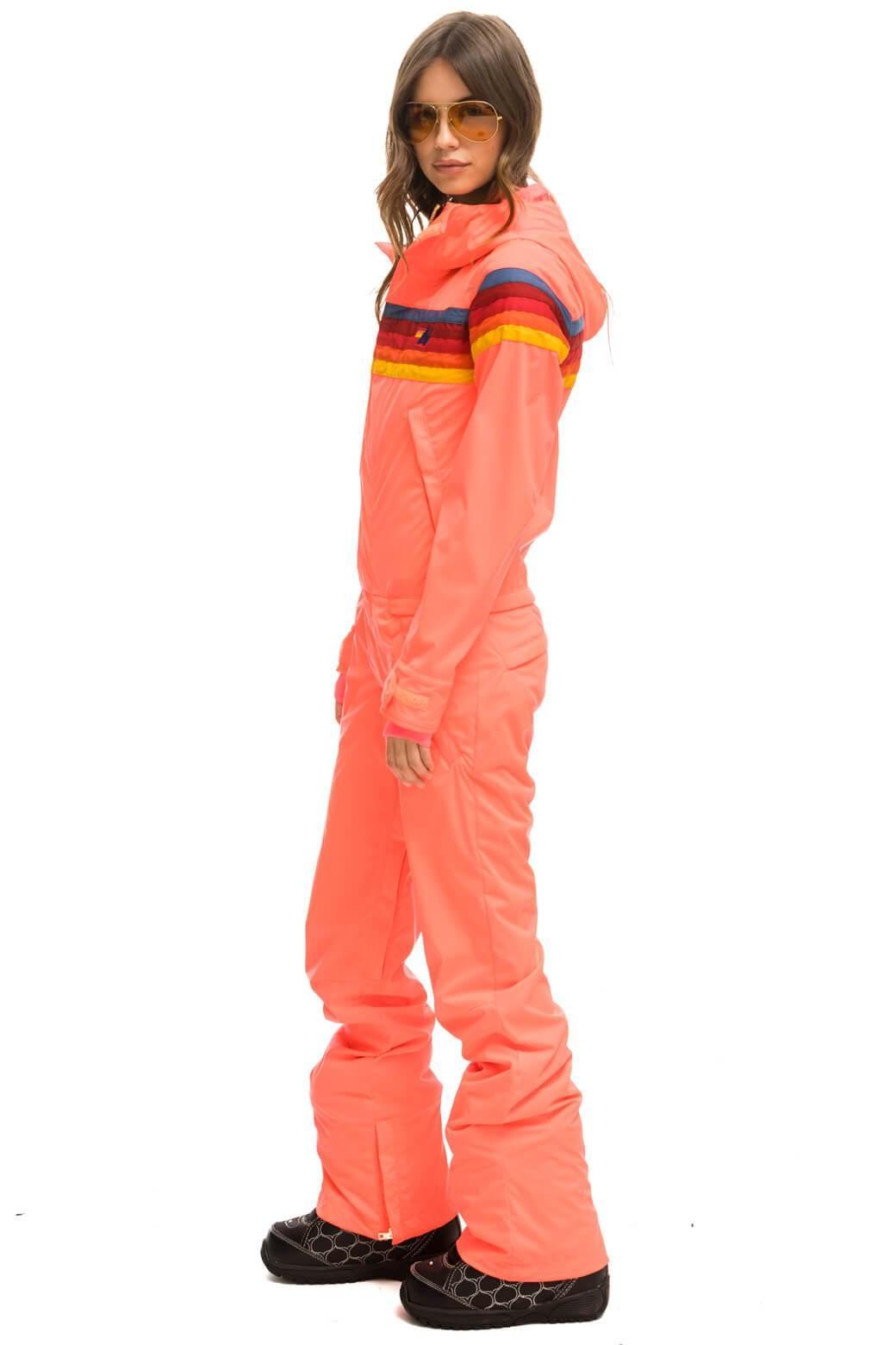 WOMEN'S 3 LAYER POWDER SUIT - NEON FLAMINGO Female Product Image