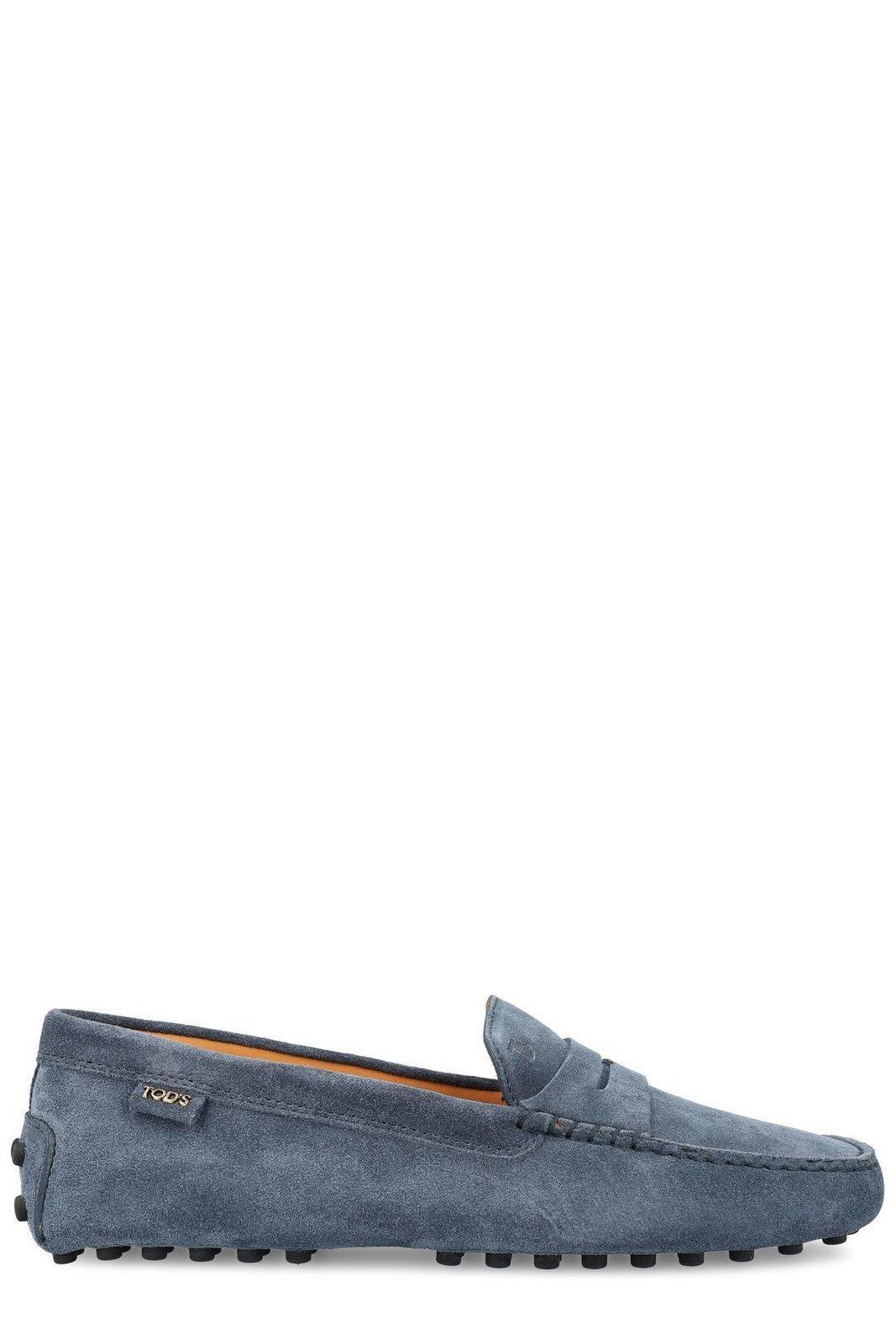 TOD'S Blue Slip On Loafers In Multicolor Product Image