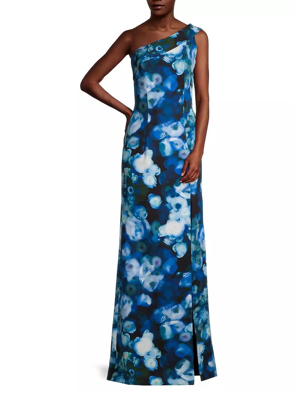 Dolan Floral One-Shoulder Gown Product Image