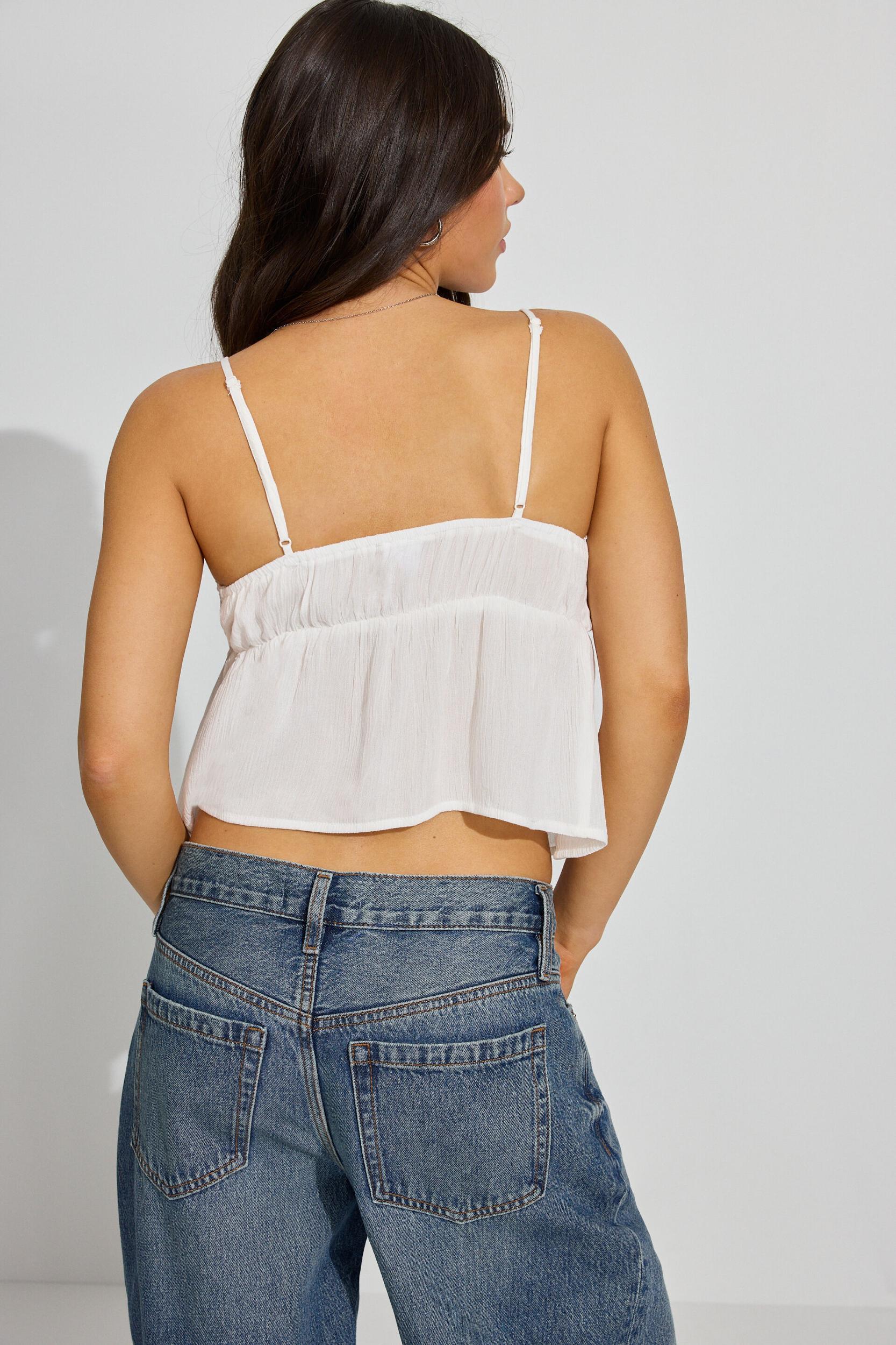 Off Shoulder Snap Front Top Product Image