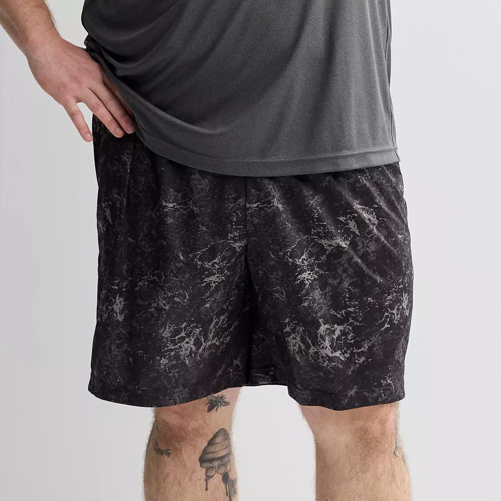 Big & Tall Tek Gear® Dry Tek Shorts, Men's, Size: XXL Tall, Obsidian Texture Product Image