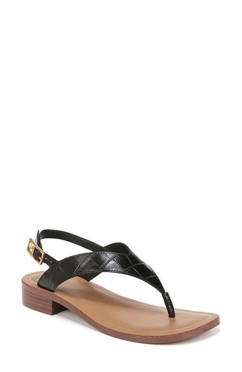 Franco Sarto Iris Ankle Strap Thong Sandals Croc Print Leather) Women's Sandals Product Image