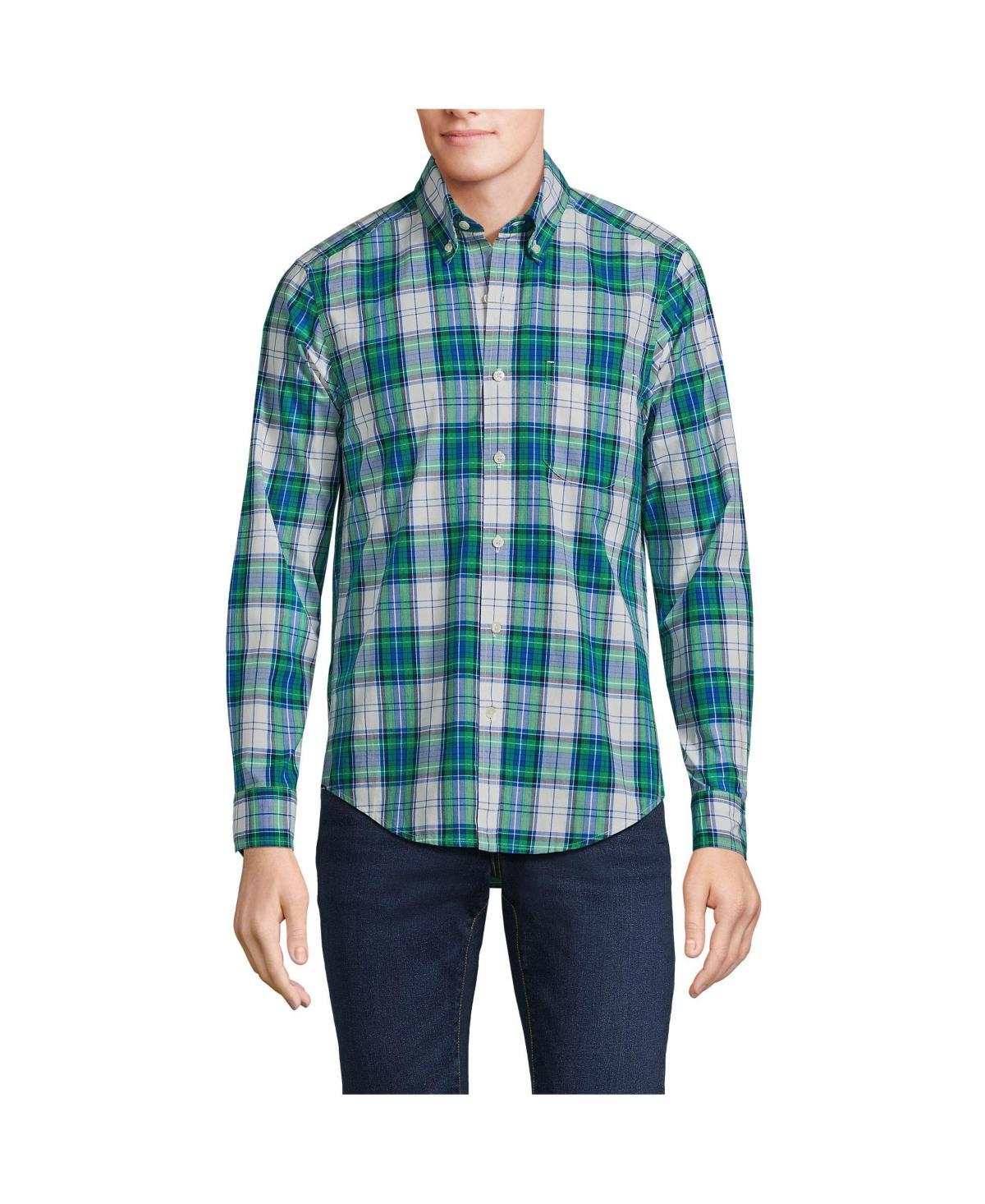 Mens Lands End Traditional-Fit Essential Lightweight Poplin Shirt Product Image