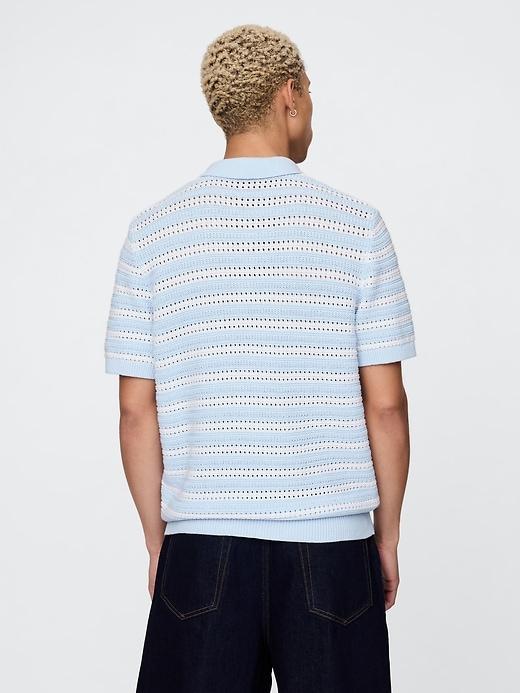 Sweater Polo Shirt Product Image