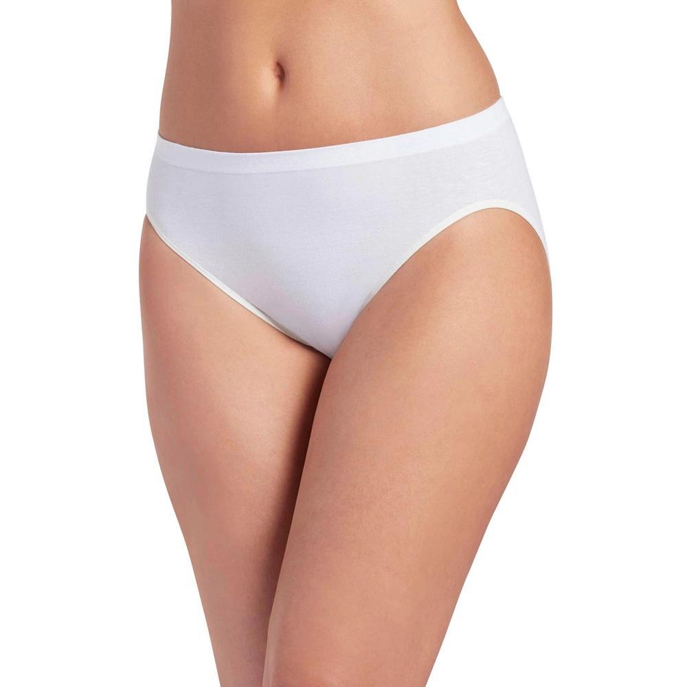 Jockey Women's Comfies Cotton French Cut - 3 Pack 5 White/Shell/White Product Image