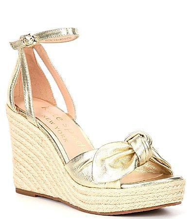 Womens Tianna 88MM Leather Espadrille Wedge Sandals Product Image