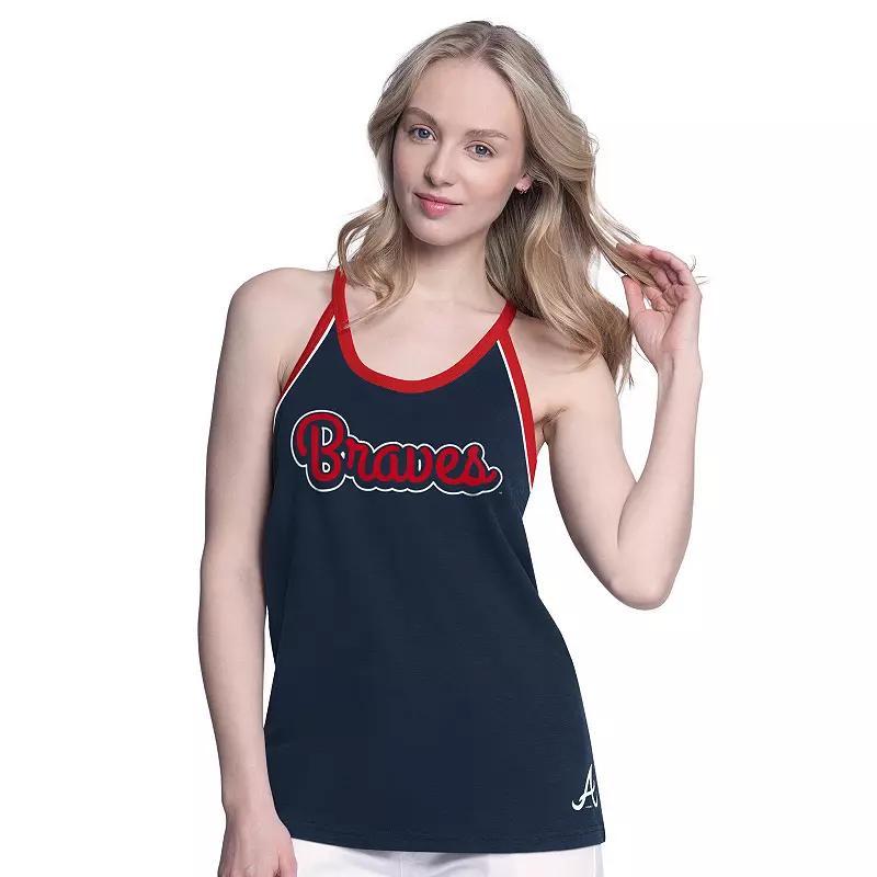 Women's G-III 4Her by Carl Banks Blue New York Rangers Curveball Racerback Tank Top,  Product Image