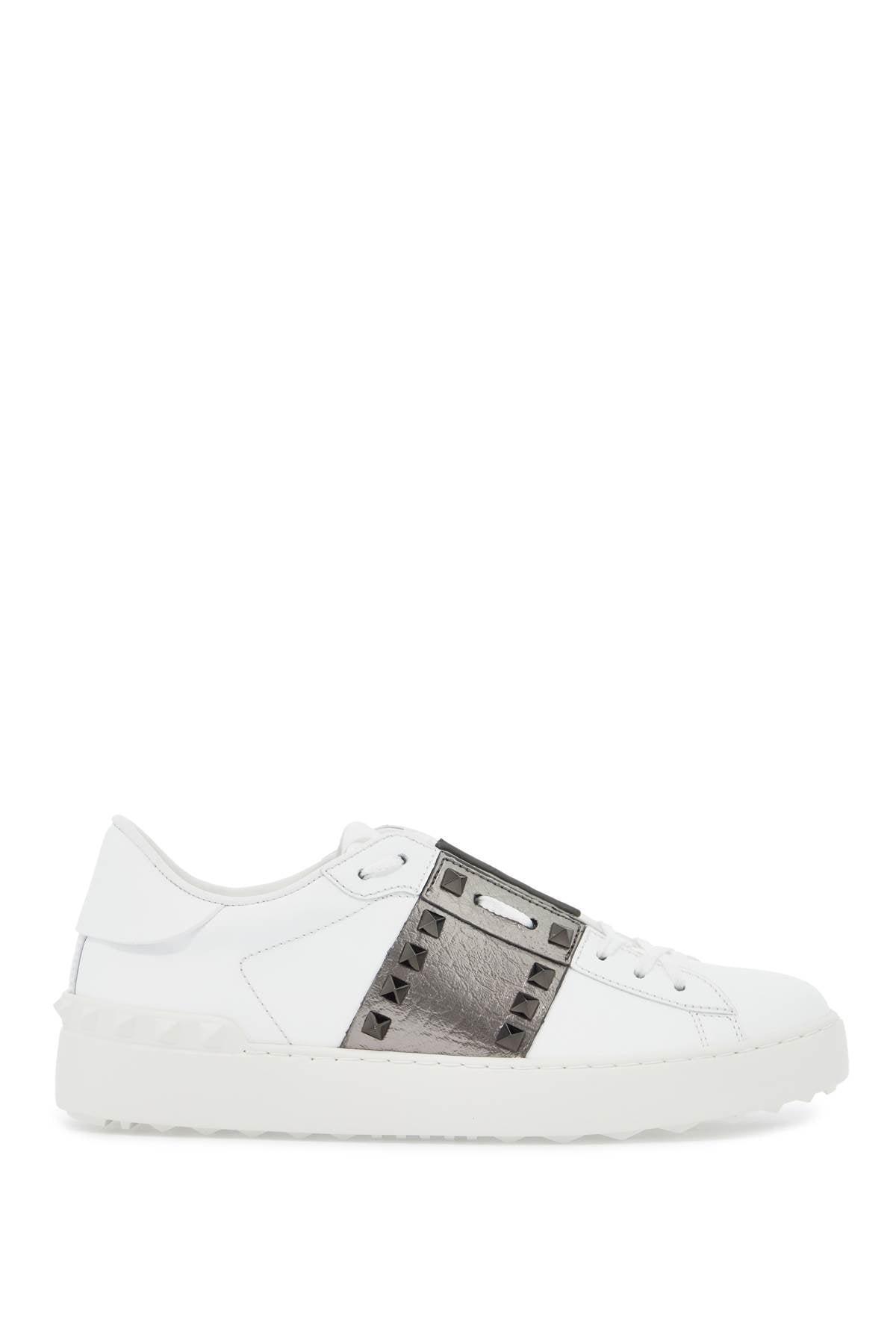 VALENTINO GARAVANI Women's Rockstud Untiled Sneaker In Biancoantr Product Image