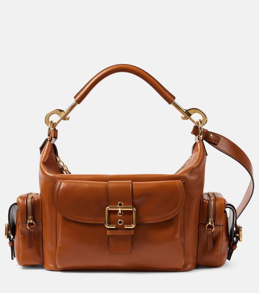 CHLOÉ Medium Leather Camera Bag In Brown Product Image