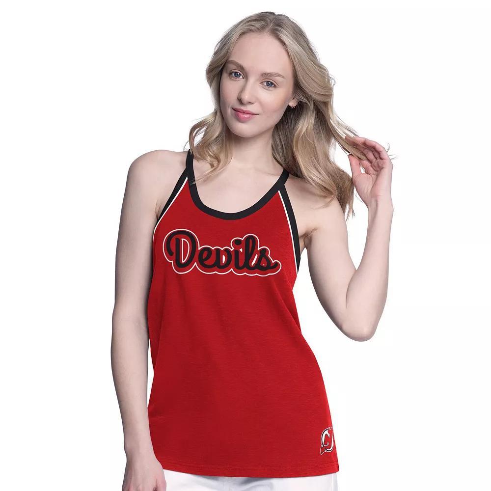 Women's G-III 4Her by Carl Banks Kelly Green Dallas Stars Curveball Racerback Tank Top,  Product Image