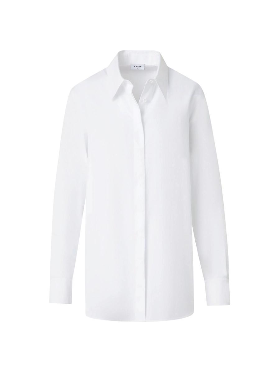 Womens Cotton Poplin Button-Up Shirt Product Image