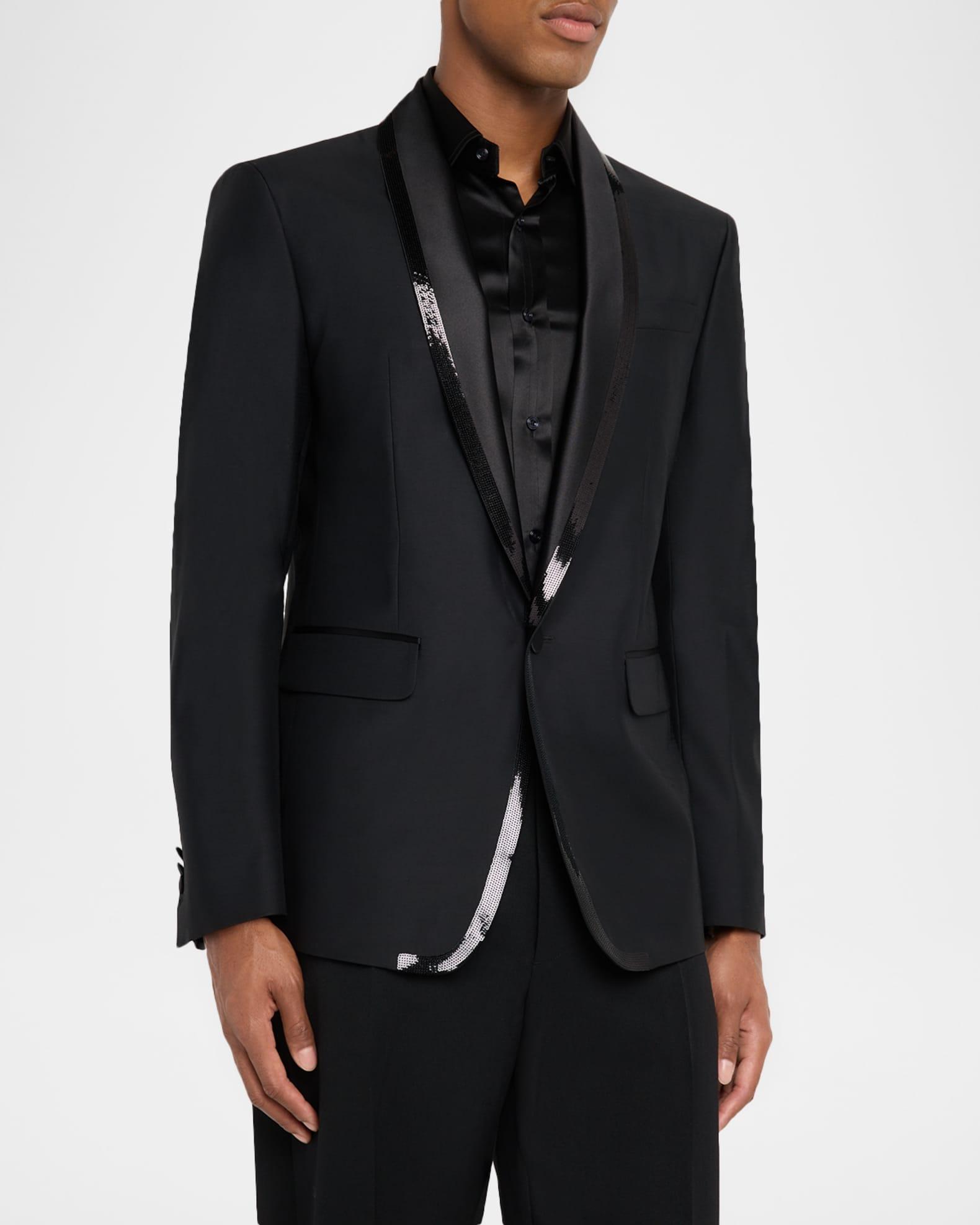 Men's Embroidered Shawl Collar London Blazer Product Image
