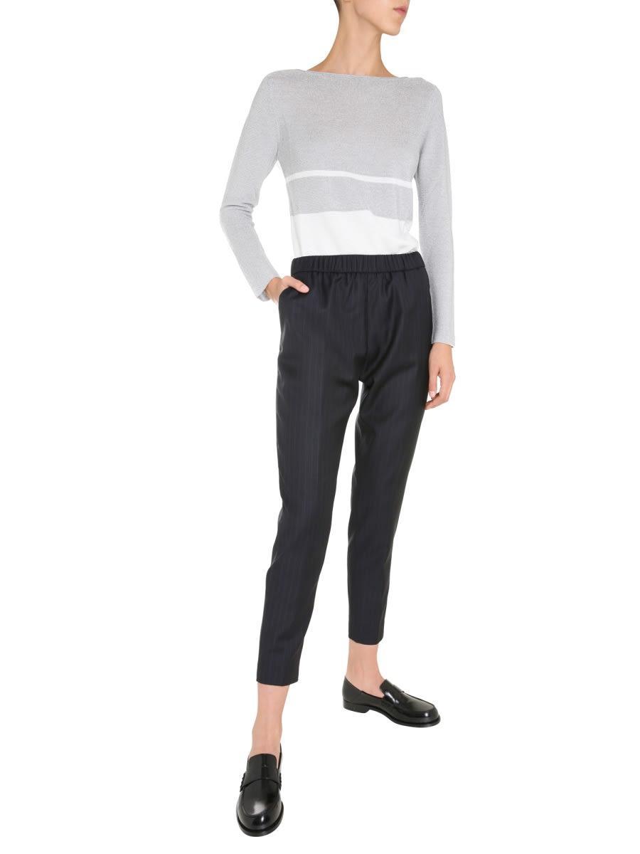 FABIANA FILIPPI Boat Neck Sweater In Grey Product Image