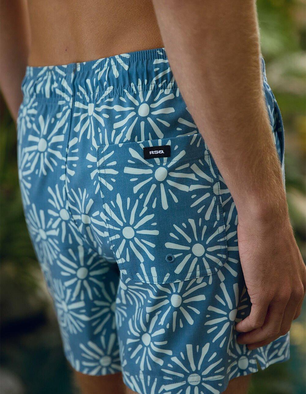 RSQ Mens Daisy Cluster Swim Shorts Product Image