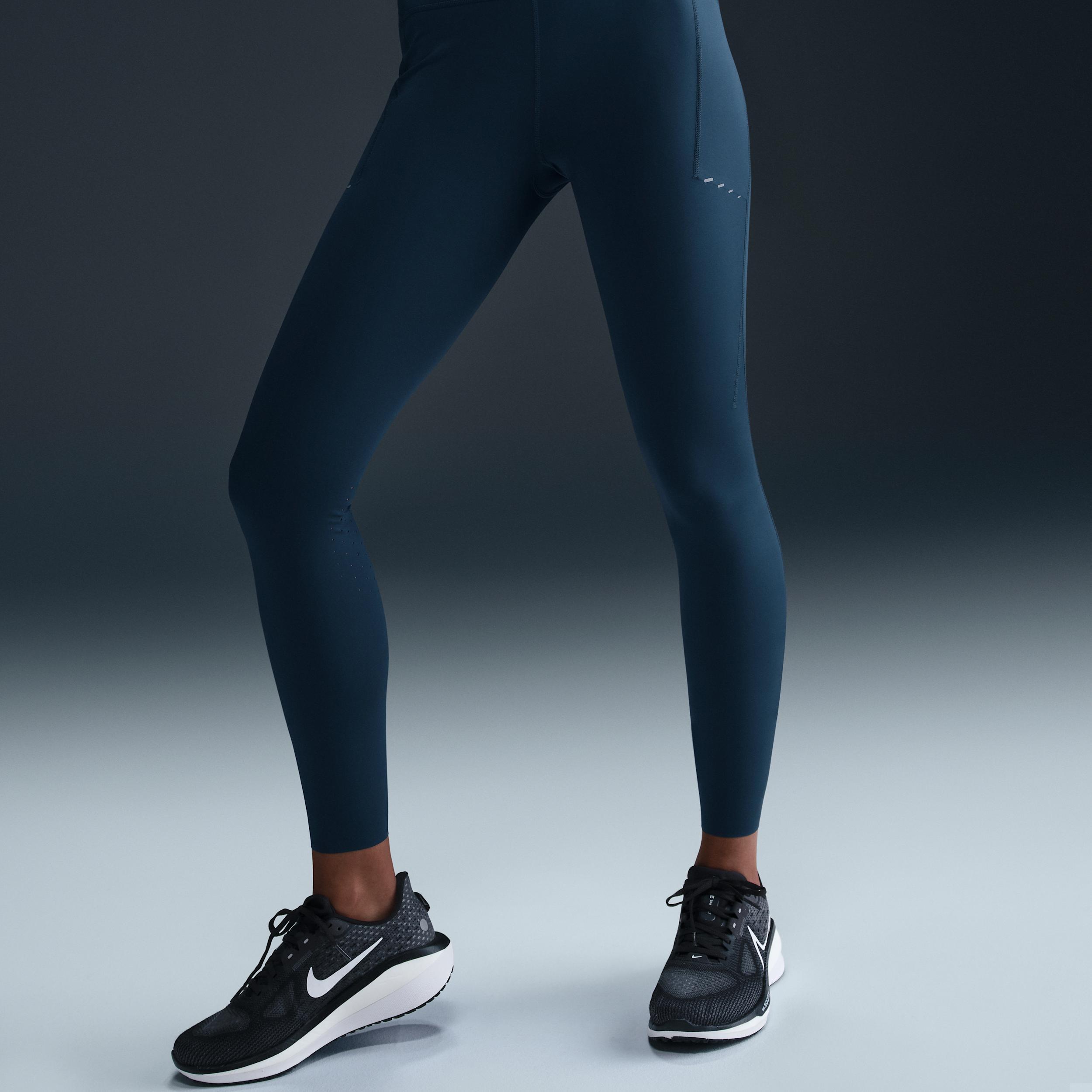 Nike Womens Swift High-Waisted 7/8 Running Leggings with Pockets | HJ2252-010 Product Image