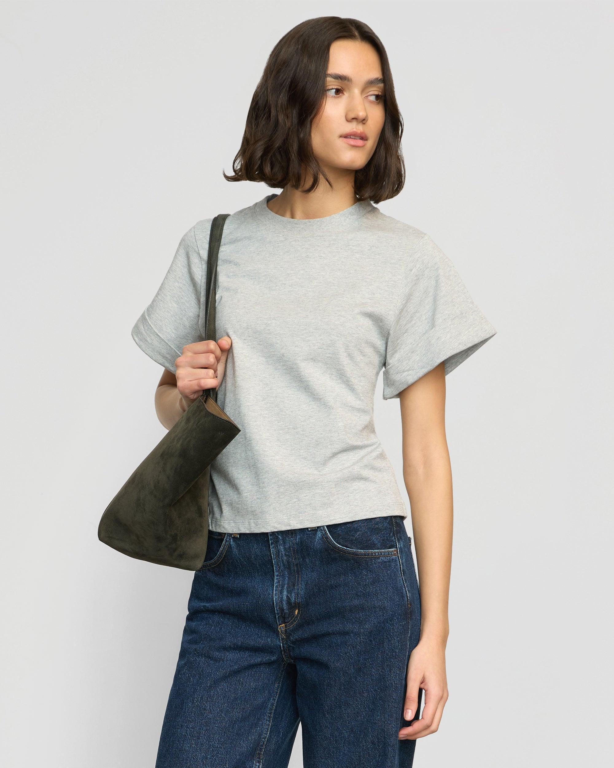 Terri Organic Cotton Structured-Cuff Tee Product Image
