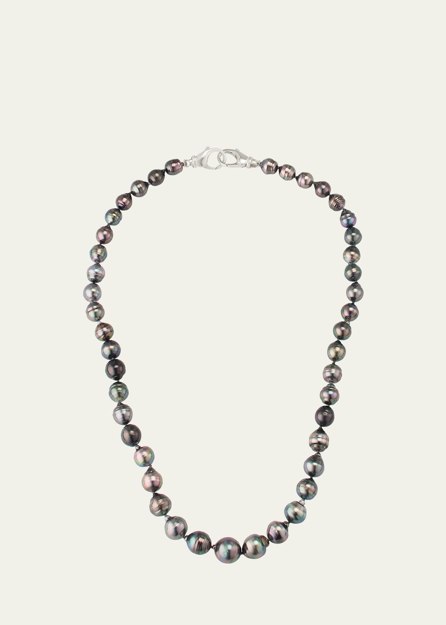 Mens Black Tahitian Pearl Necklace, 20L Product Image