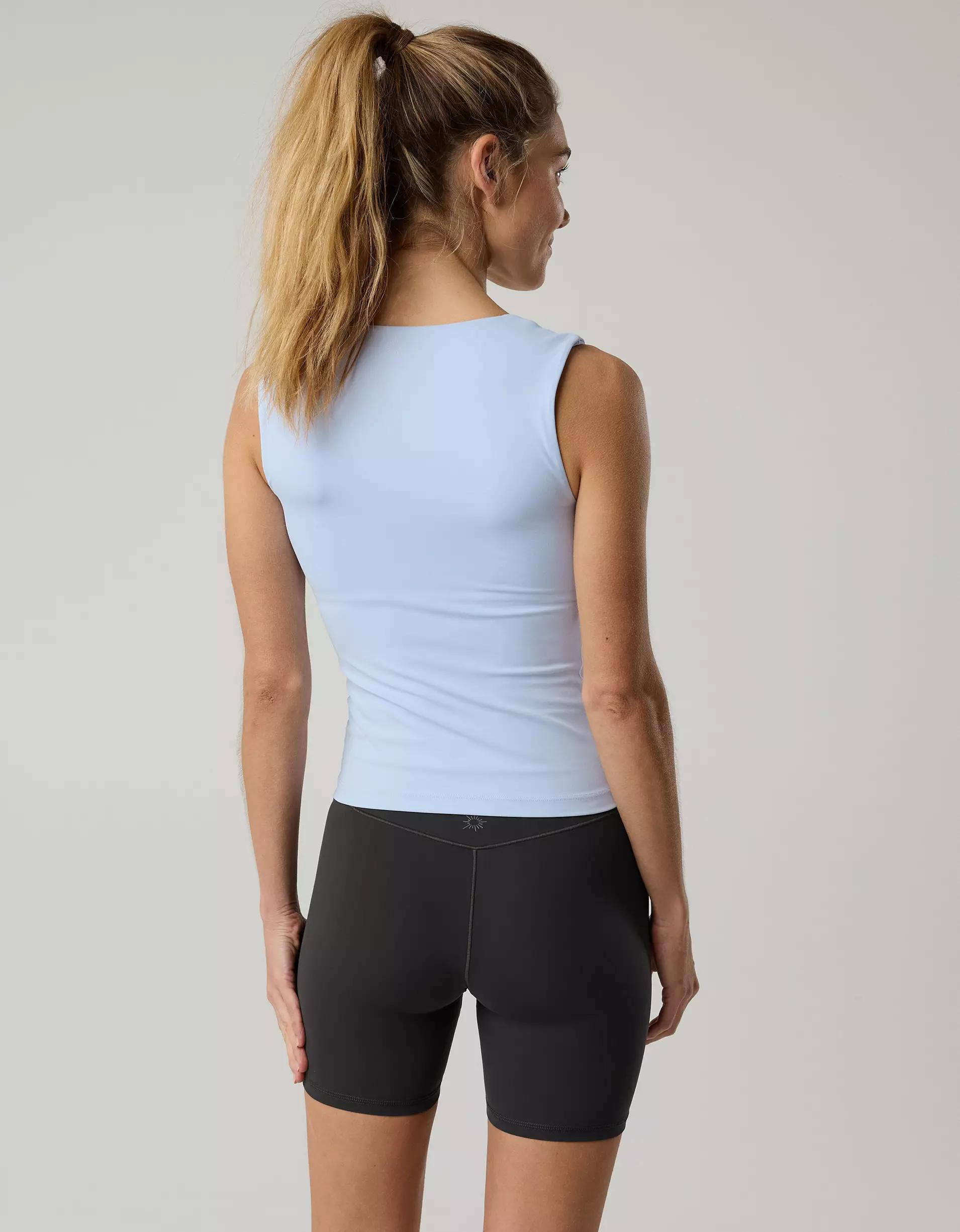 OFFLINE By Aerie Real Me Low Key Square Neck Tank Top Product Image