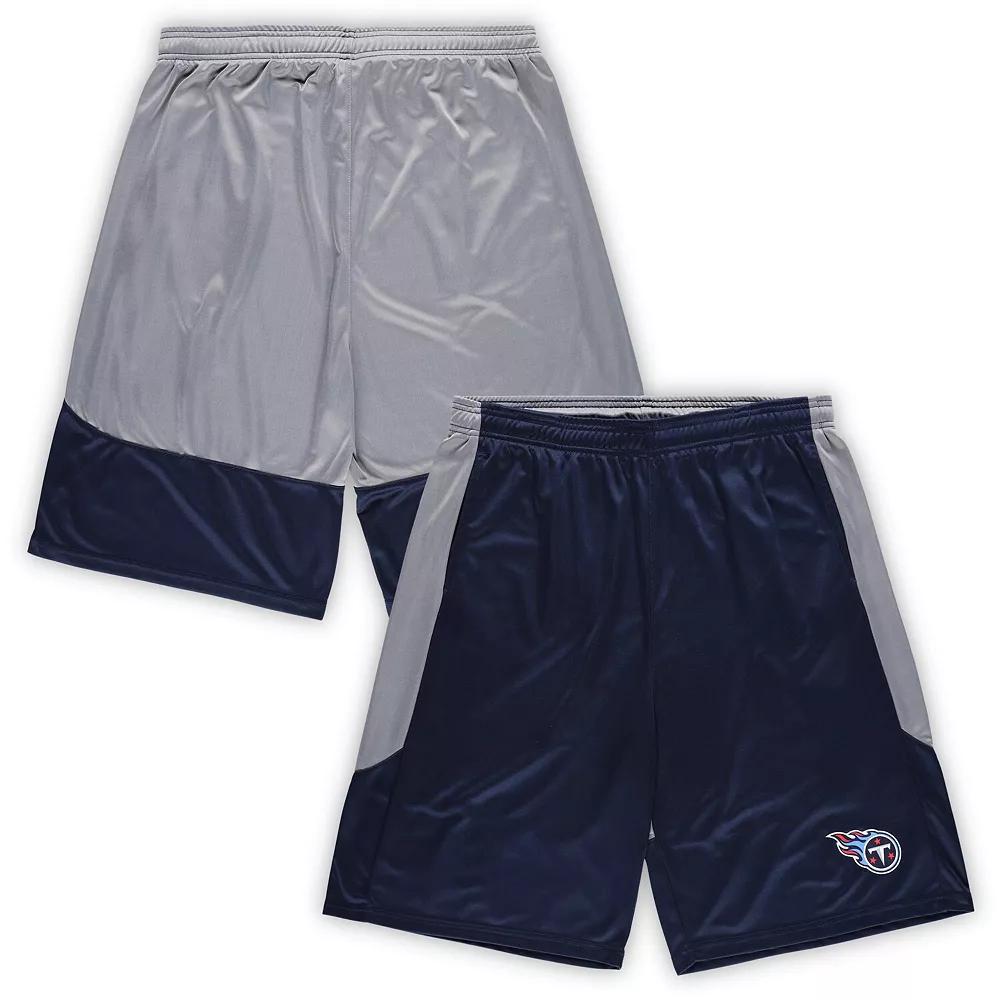 Men's Fanatics Navy Tennessee Titans Big & Tall Team Logo Shorts,  Product Image