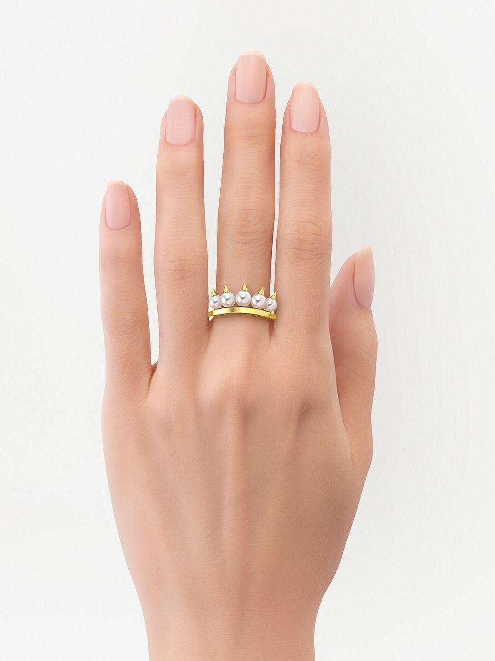 18kt yellow gold Collection Line Danger plus ring Product Image